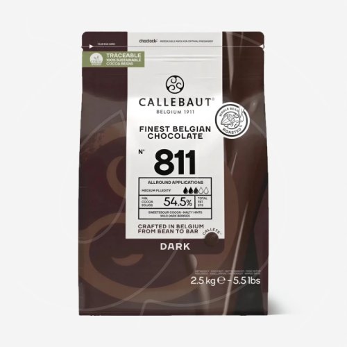 Шоколад тёмный CALLEBAUT 54,5% 2,5 кг 811-RT-U71