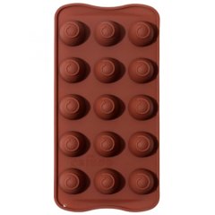 Форма силиконовая Шоколадный завиток 15 шт