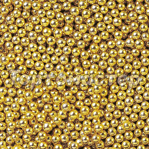 Сахарные шарики Золото 3 мм 50 г 33138