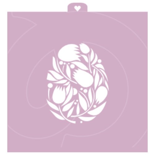 Трафарет кулинарный LUBIMOVA "Пасхальное яйцо цветочное" LC-00004261