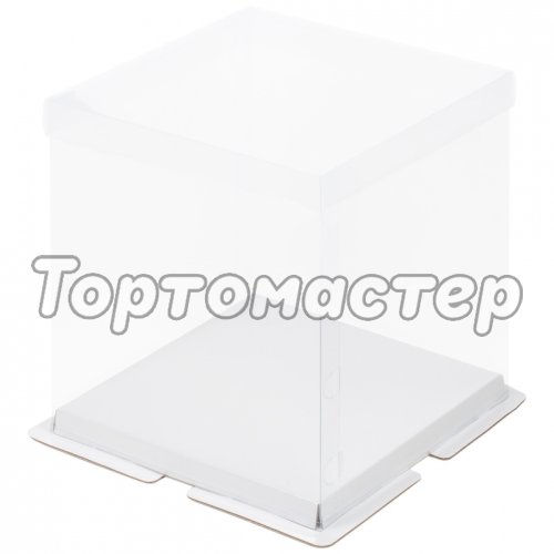 Коробка для шоколадной фигурки/кулича Белая 15х15х14 см 022020 ф