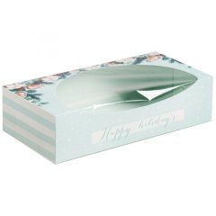 Коробка для Печенья/конфет с окном "Happy holidays" 20х10х5 см 4382416