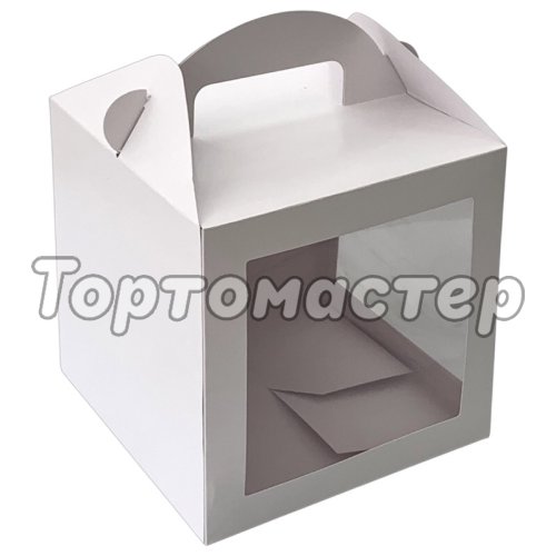 Коробка на 9 кейк-попсов Белый 18х18х18 см