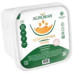 Пюре замороженное AGROBAR Мандарин 1 кг 