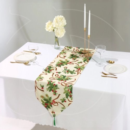 Дорожка на стол "Омела" 35х180 см 10882955