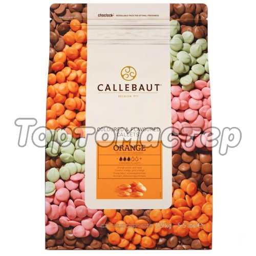 Шоколад оранжевый апельсиновый CALLEBAUT 2,5 кг Orange-RT-U70