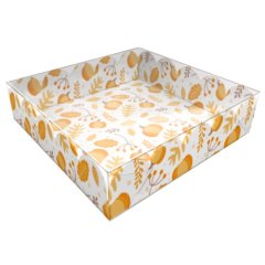 Коробка для сладостей двухсторонняя Осенний презент 15х15х3 см