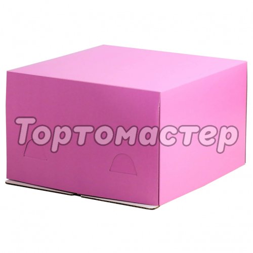 Коробка для торта Сиреневая 30х30х19 см 4564037