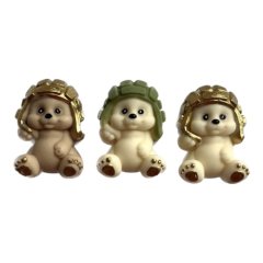 Фигурка из шоколадной глазури "Мишка 23 февраля" ФГ163