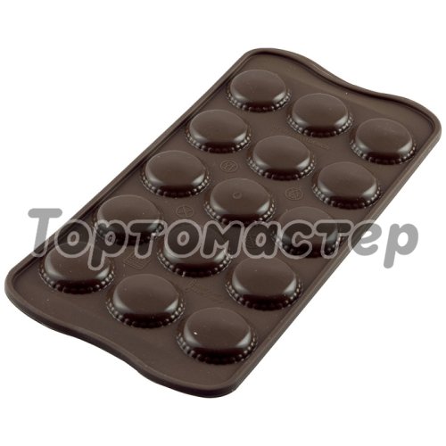 Форма силиконовая для шоколада Silikomart Макарон 15 шт