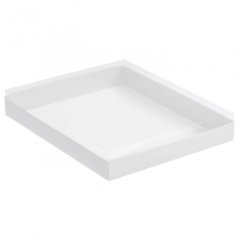 Коробка для сладостей с прозрачной крышкой Белая 26х21х3 см КУ-138 