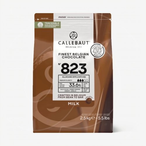 Шоколад молочный CALLEBAUT 33,6% 10 кг 823NV-595