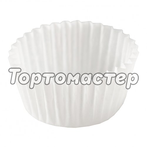 Капсула бумажная для конфет Белая D30 H16 1000 шт 3D - 45 W.2000, 30*15 бел. G