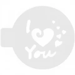 Трафарет кулинарный "I Love You" КФ-10