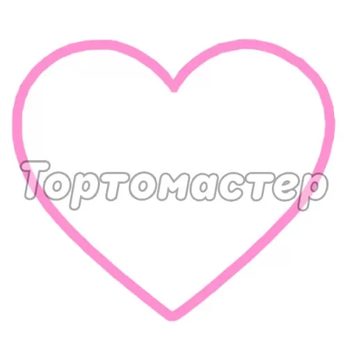 Вырубка пластиковая LUBIMOVA "Сердце 11 см" LC-00005119, 683