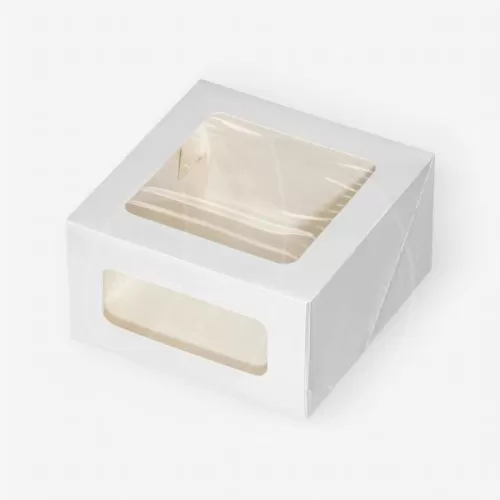 Коробка для торта с окном 18х18х10 см ForG CAKE II W W 180*180*100