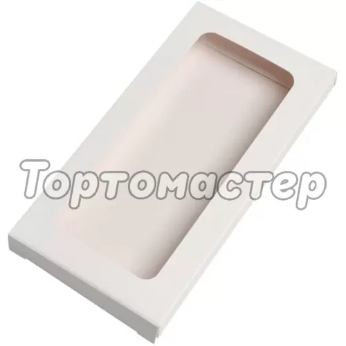Коробка для шоколадной плитки белая 18х9х1,5 см ForG CHOCO I W W 180*90*15 ST