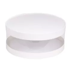 Коробка для торта белая 24х10 см 070120