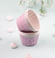 Капсула бумажная с ламинацией "Маффин" Сиреневый D50 H40 1 шт 			