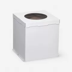 Коробка для торта с окном белая 32х32х35 см ForG COMFORT I W W 320*320*350 S