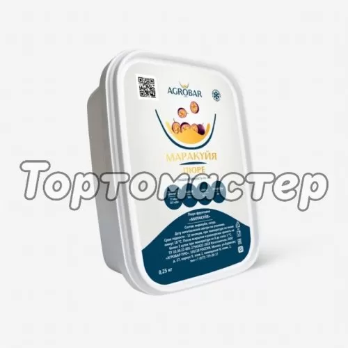 Пюре замороженное AGROBAR Маракуйя 250 г 