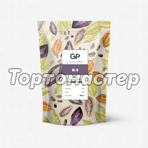 Шоколад белый без сахара GP "Б-3" 34% 100 г Б-3