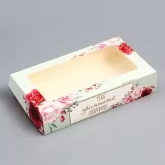 Коробка для сладостей с окном "Сюрприз" 20х12х4 см 9953775