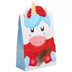 Коробка для сладостей с окном "Подарок от единорожки" 15х7х22 см 3425112