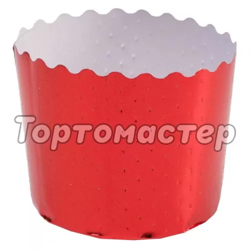 Форма для кулича "Красная" D110 H85 10 шт PRE11085КР