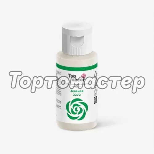 Краситель пищевой гелевый водорастворимый Top Decor Зелёный 30 г tp83405
