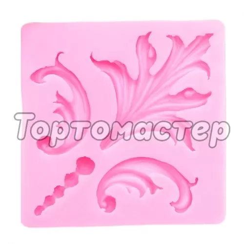 Молд силиконовый "Завитки" 2818783, m-121