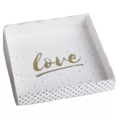 Коробка для сладостей "Love" 15x15x3 см 5 шт 4711893